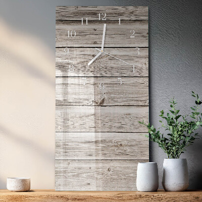 Orologio verticale Listelli di legno