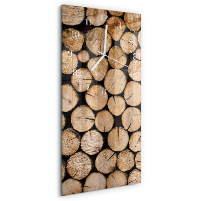 Orologio verticale Travi di legno
