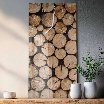 Orologio verticale Travi di legno