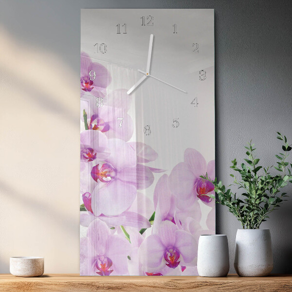 Orologio verticale Orchidee