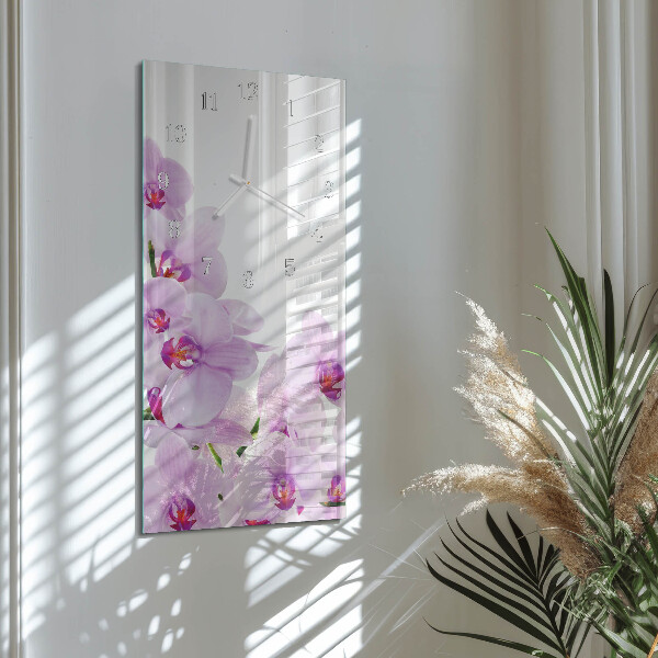 Orologio verticale Orchidee