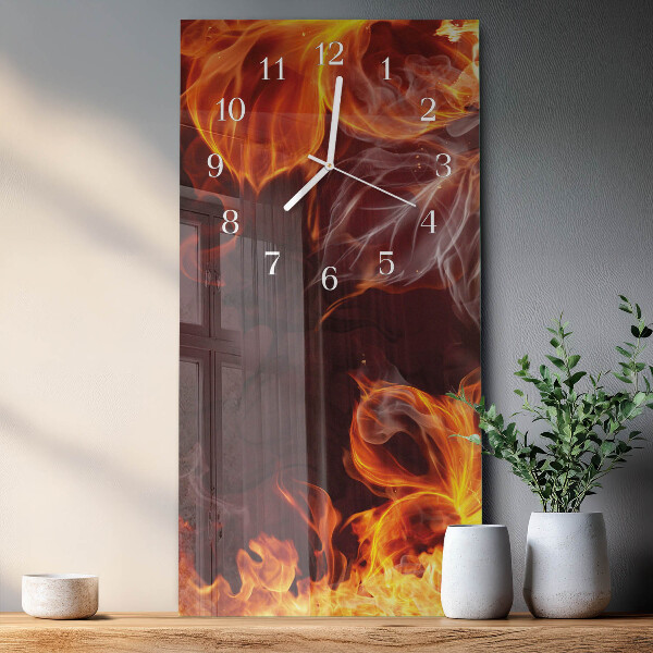 Orologio verticale Fiori di fuoco