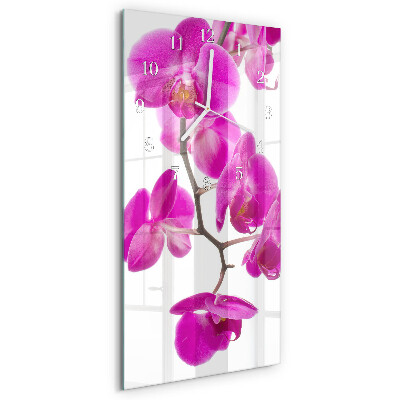 Orologio verticale Orchidee