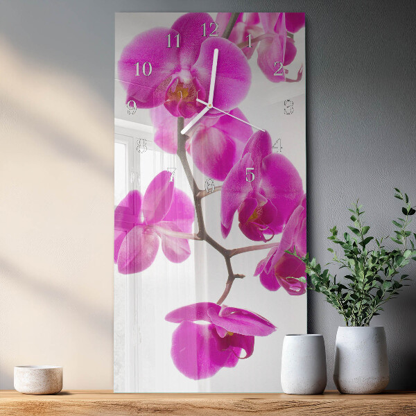 Orologio verticale Orchidee