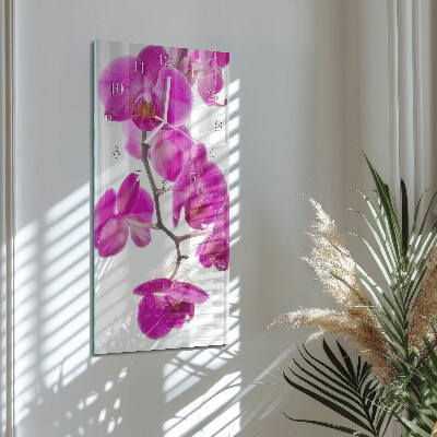 Orologio verticale Orchidee