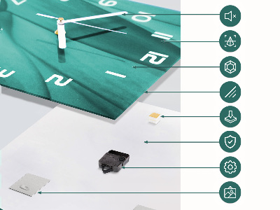 Orologio verticale L'arte dei cerchi