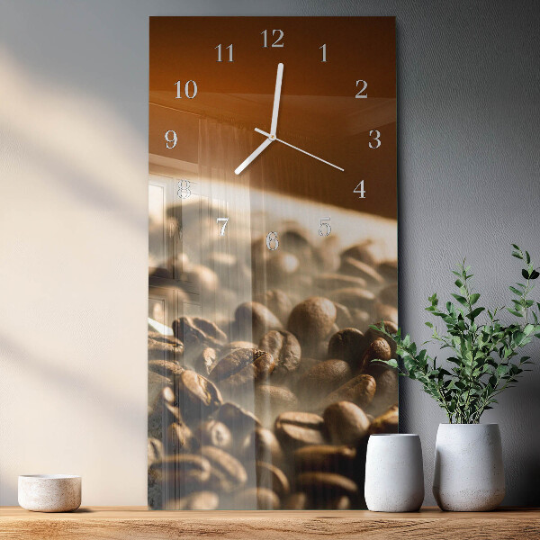 Orologio verticale chicchi di caffè