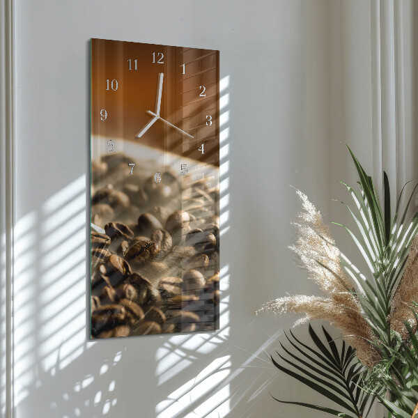 Orologio verticale chicchi di caffè