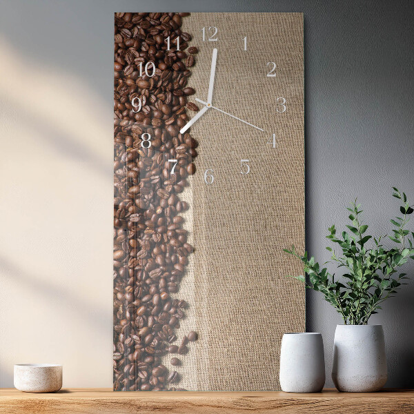 Orologio verticale chicchi di caffè