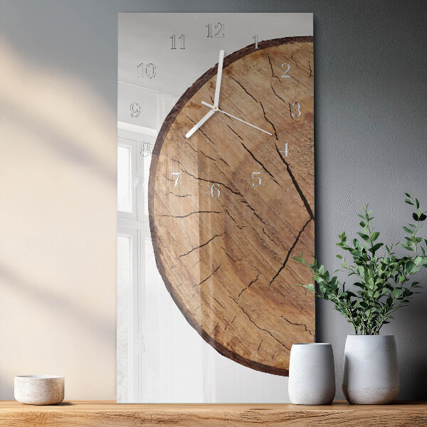 Orologio verticale Travi di legno