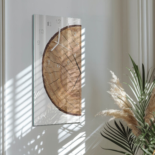 Orologio verticale Travi di legno