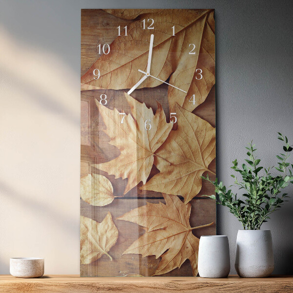 Orologio verticale Foglie