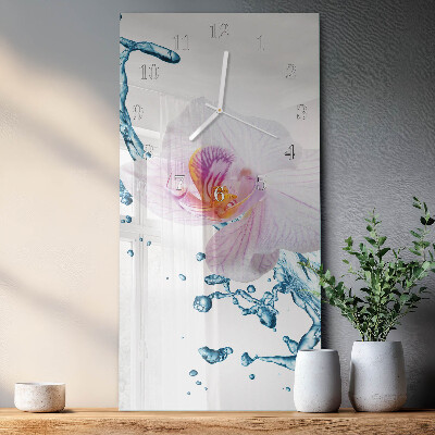Orologio verticale Orchidea