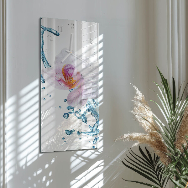 Orologio verticale Orchidea