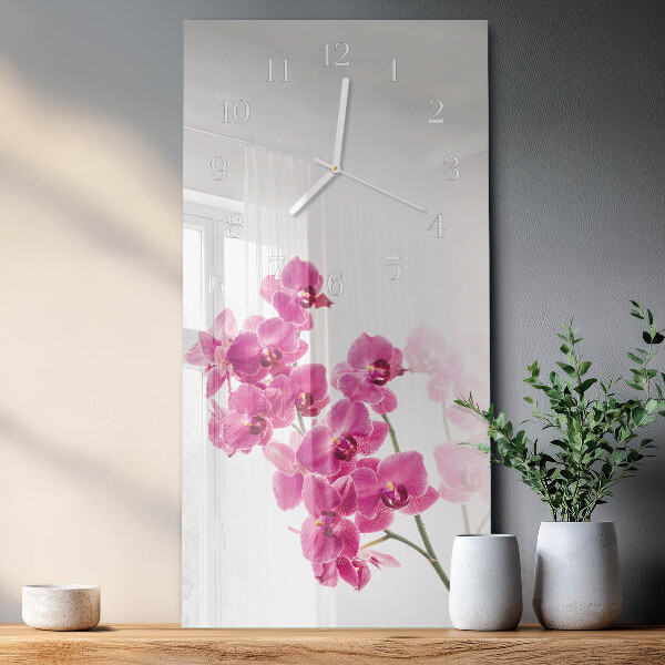 Orologio verticale Orchidee