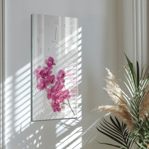Orologio verticale Orchidee