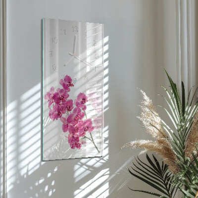 Orologio verticale Orchidee