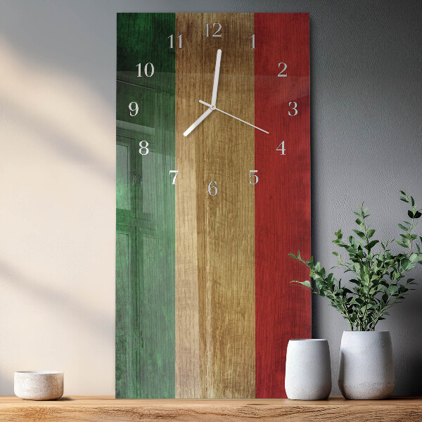 Orologio verticale bandiera italiana