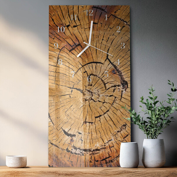 Orologio verticale Venature del legno