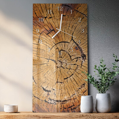 Orologio verticale Venature del legno