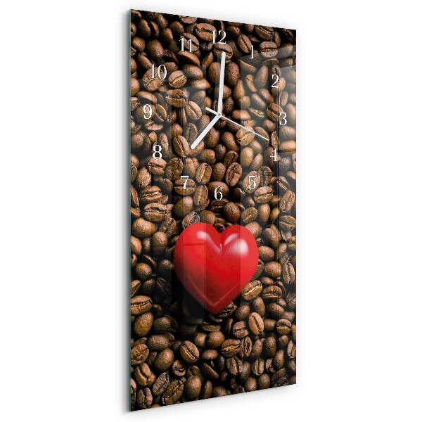 Orologio verticale chicchi di caffè
