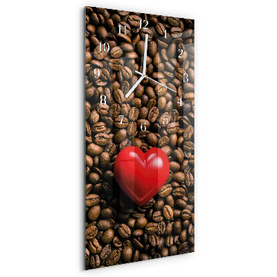 Orologio verticale chicchi di caffè
