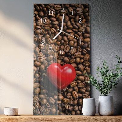 Orologio verticale chicchi di caffè