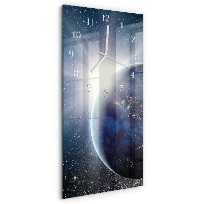 Orologio verticale Earth Weltall