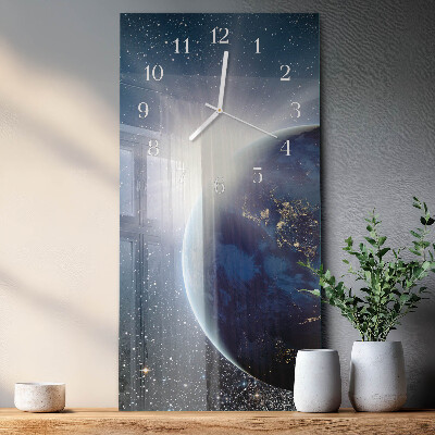 Orologio verticale Earth Weltall