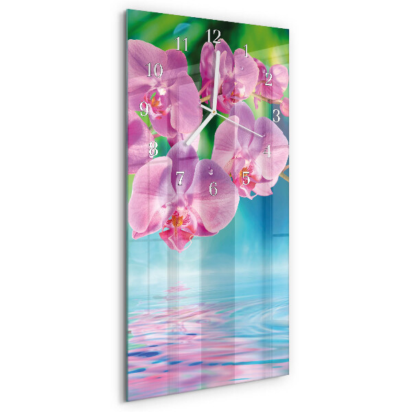 Orologio verticale Orchidee