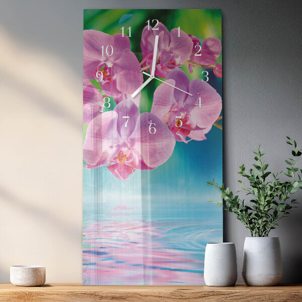 Orologio verticale Orchidee