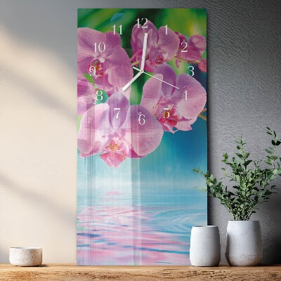 Orologio verticale Orchidee