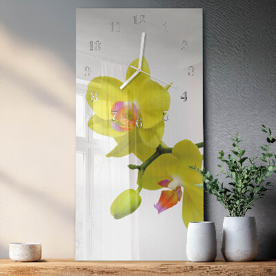 Orologio verticale Orchidea