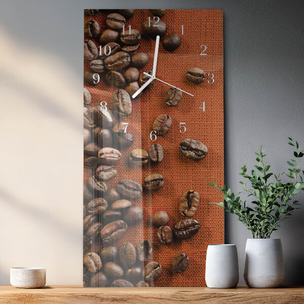 Orologio verticale chicchi di caffè