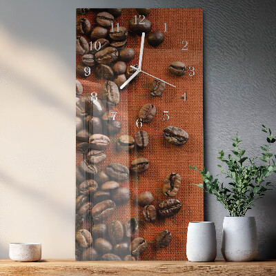 Orologio verticale chicchi di caffè