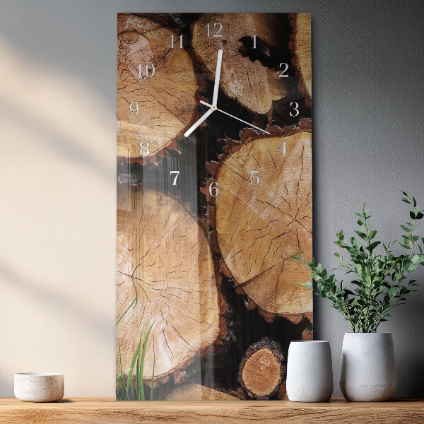 Orologio verticale Venature del legno