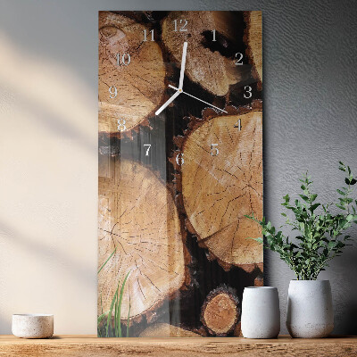 Orologio verticale Venature del legno