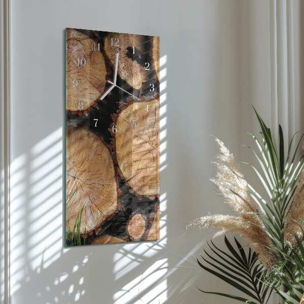 Orologio verticale Venature del legno