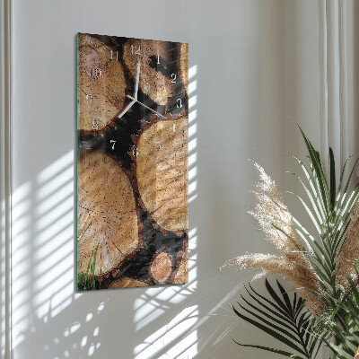 Orologio verticale Venature del legno