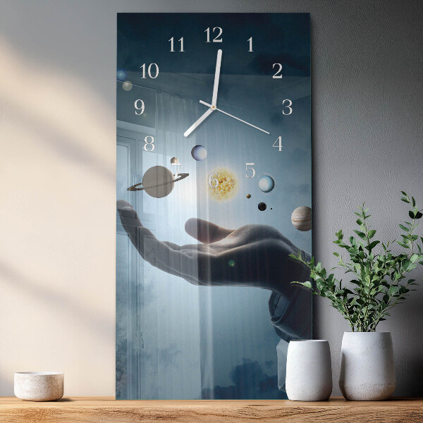 Orologio verticale Mano del Pianeta