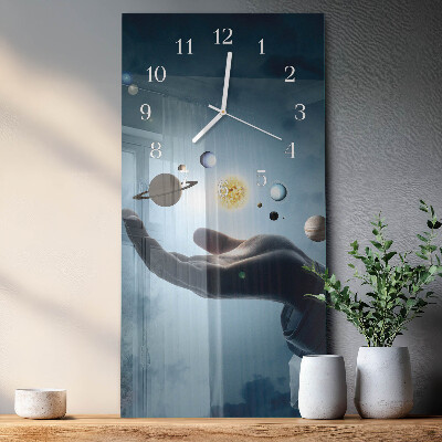 Orologio verticale Mano del Pianeta