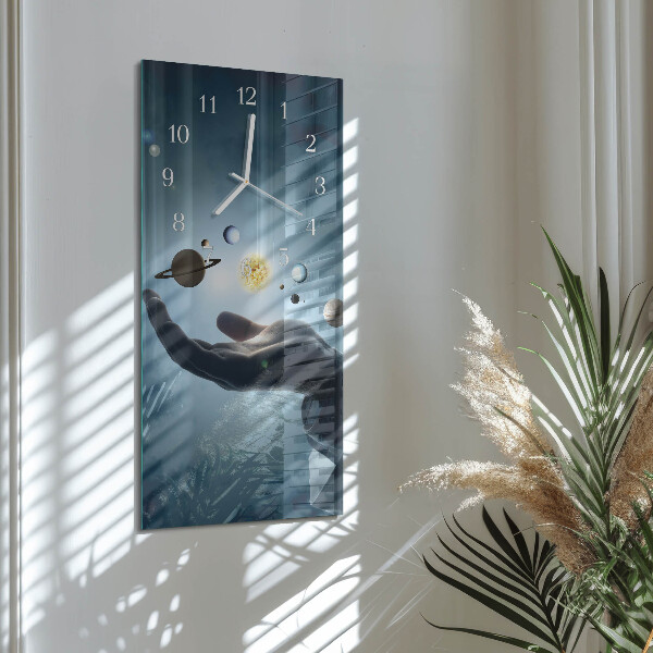 Orologio verticale Mano del Pianeta