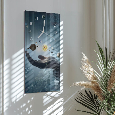Orologio verticale Mano del Pianeta