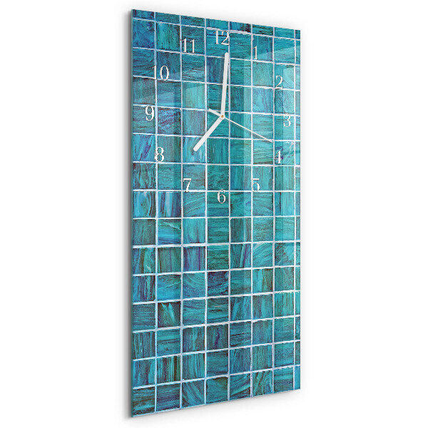 Orologio verticale Piastrelle Blu