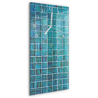 Orologio verticale Piastrelle Blu