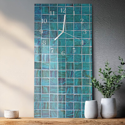 Orologio verticale Piastrelle Blu