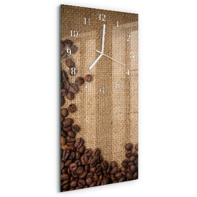 Orologio verticale chicchi di caffè