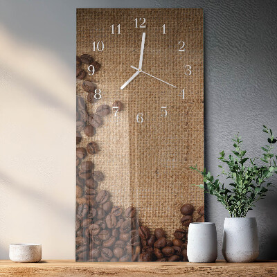 Orologio verticale chicchi di caffè