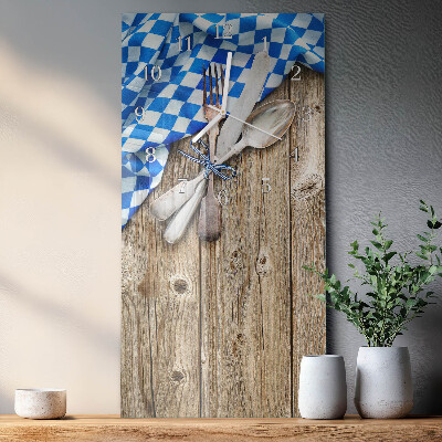 Orologio verticale Targa in legno bavarese