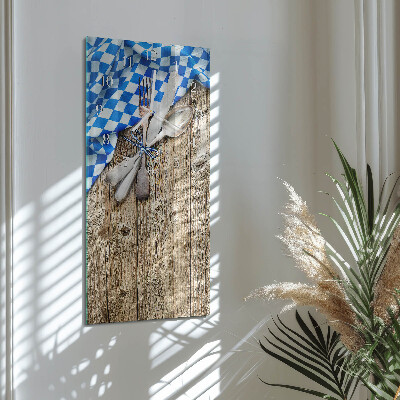 Orologio verticale Targa in legno bavarese